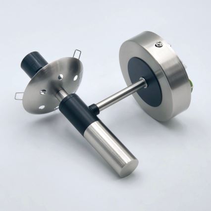 Applique murale ROLLO 1xE14/5W/230V chrome mat/fumé
