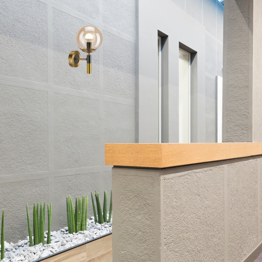Applique murale ROLLO 1xE14/5W/230V doré/fumé beige