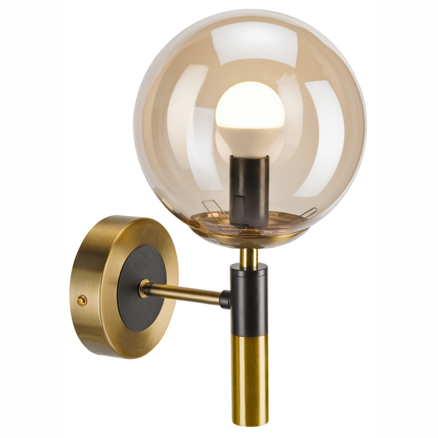 Applique murale ROLLO 1xE14/5W/230V doré/fumé beige