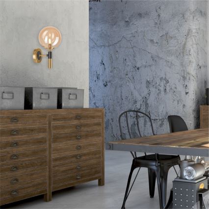 Applique murale ROLLO 1xG9/5W/230V doré/fumé beige
