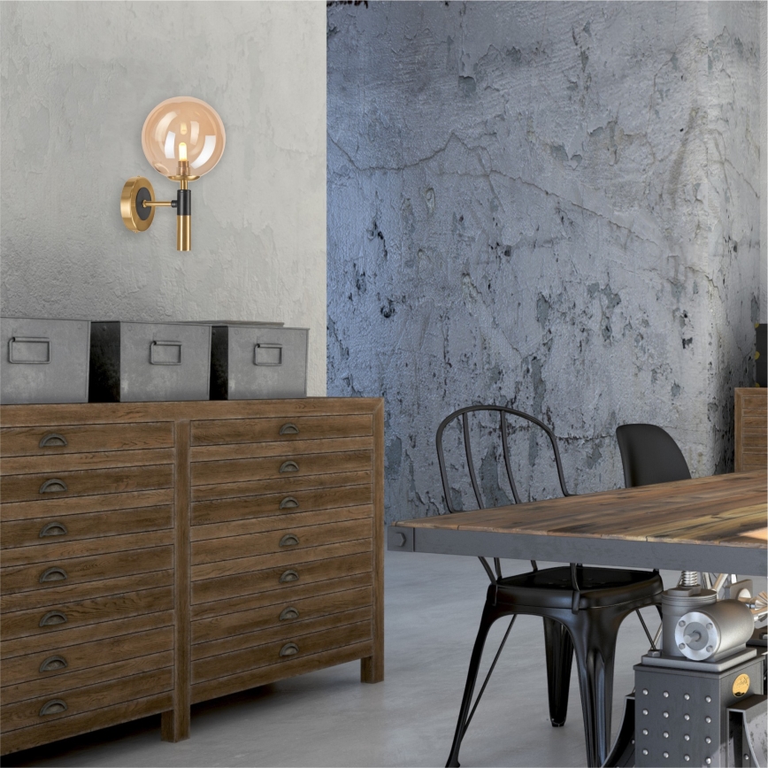 Applique murale ROLLO 1xG9/5W/230V doré/fumé beige