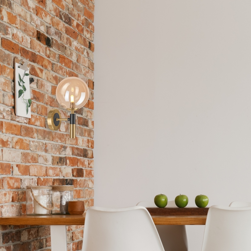 Applique murale ROLLO 1xG9/5W/230V doré/fumé beige