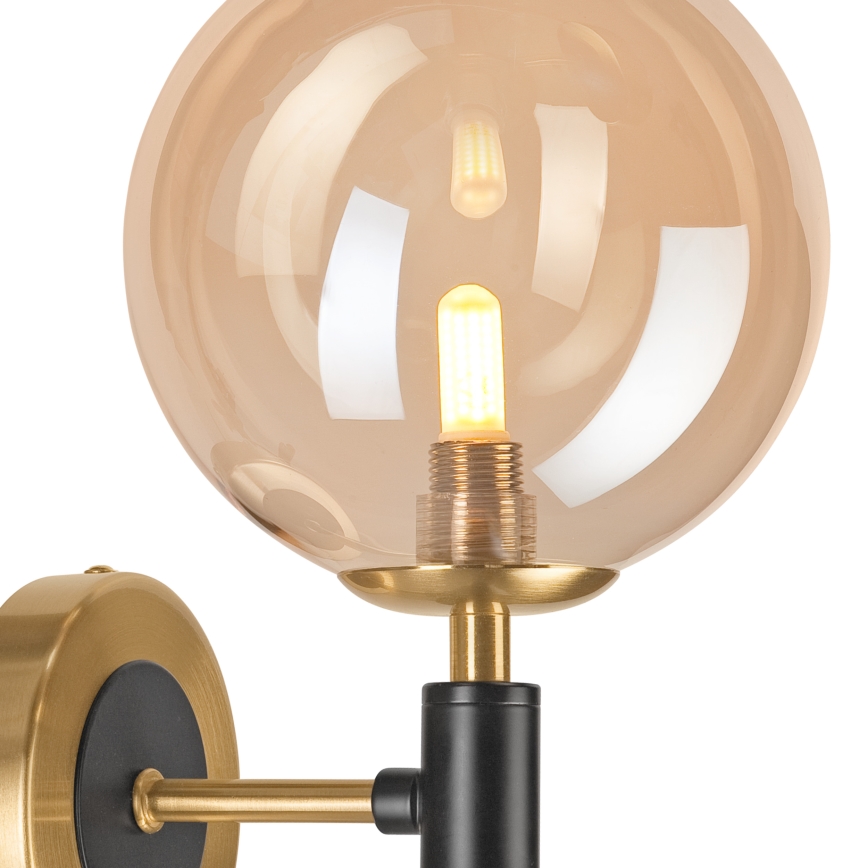 Applique murale ROLLO 1xG9/5W/230V doré/fumé beige