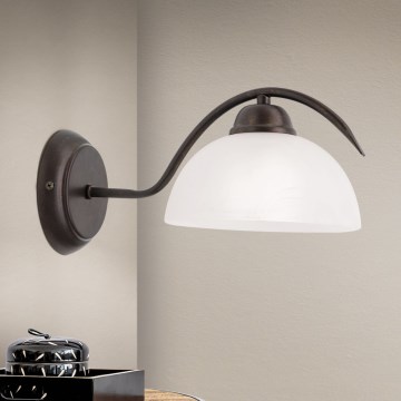 Applique murale RULA 1xE27/40W/230V blanc/bronze