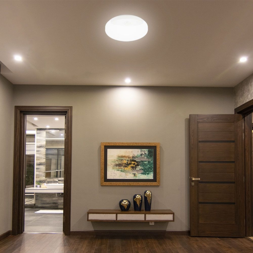 Applique murale salle de bain avec détecteur SAMSUNG CHIP LED/15W/230V 3000/4000/6000K IP44 blanc