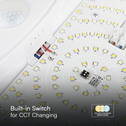 Applique murale salle de bain avec détecteur SAMSUNG CHIP LED/15W/230V 3000/4000/6000K IP44 blanc