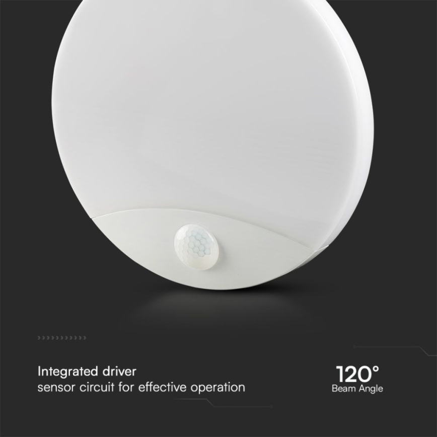 Applique murale salle de bain avec détecteur SAMSUNG CHIP LED/15W/230V 3000/4000/6000K IP44 blanc