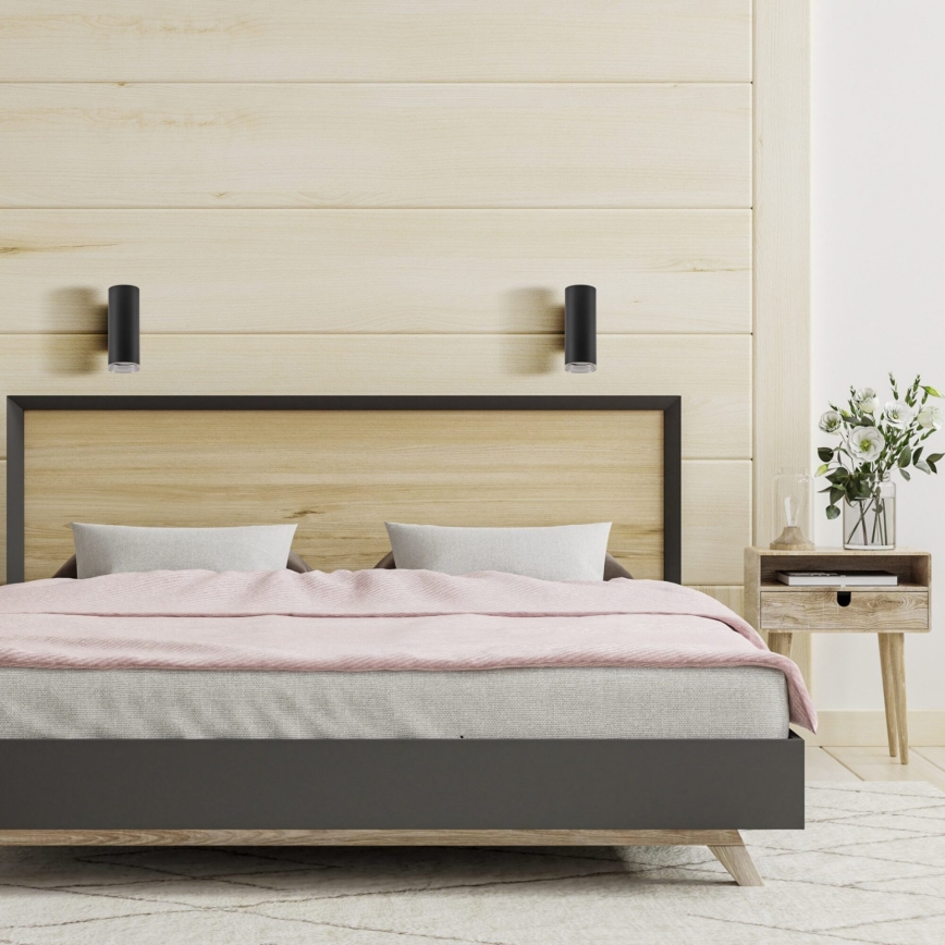 Applique murale LED RGBW dimmable pour salle de bains TURYN 1xGU10/6W/230V 3000K Wi-Fi IP44 noire