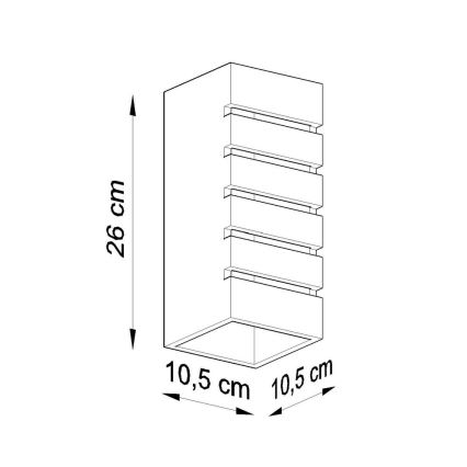 Applique murale SAMIR 1xE27/60W/230V blanc