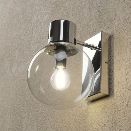 Applique murale SFERIO 1xE14/5W/230V chrome brillant/transparent