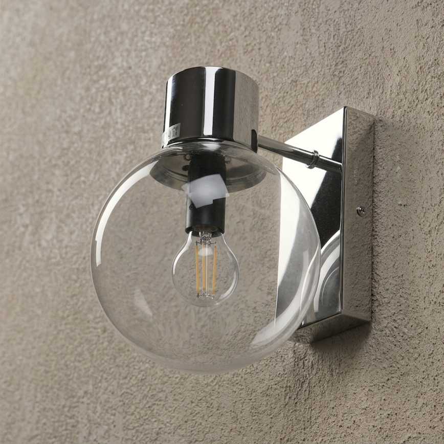Applique murale SFERIO 1xE14/5W/230V chrome brillant/transparent