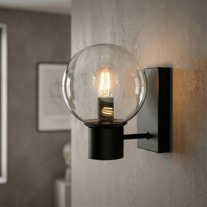 Applique murale SFERIO 1xE14/5W/230V noir/transparent