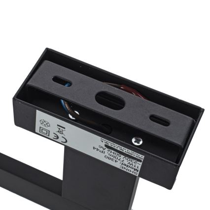 Applique murale SHINE LED pour salle de bains, 11 W, 230 V, 42 cm, IP44, noire