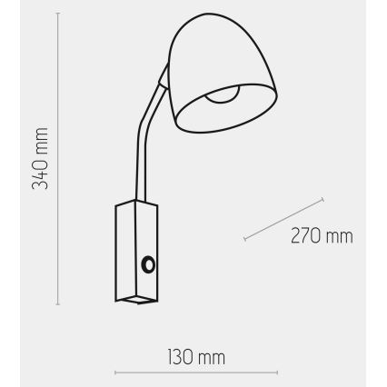 Applique murale SOHO 1xE27/15W/230V blanc