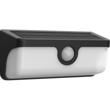 Applique murale solaire à LED avec capteur LINK LED/5W/3,7V IP65 noire