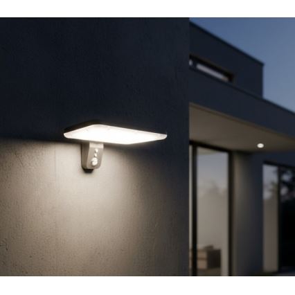Applique murale solaire LED PHOENIX avec détecteur de mouvement LED/15W/3,2V 3000/4000K IP65 6000 mAh