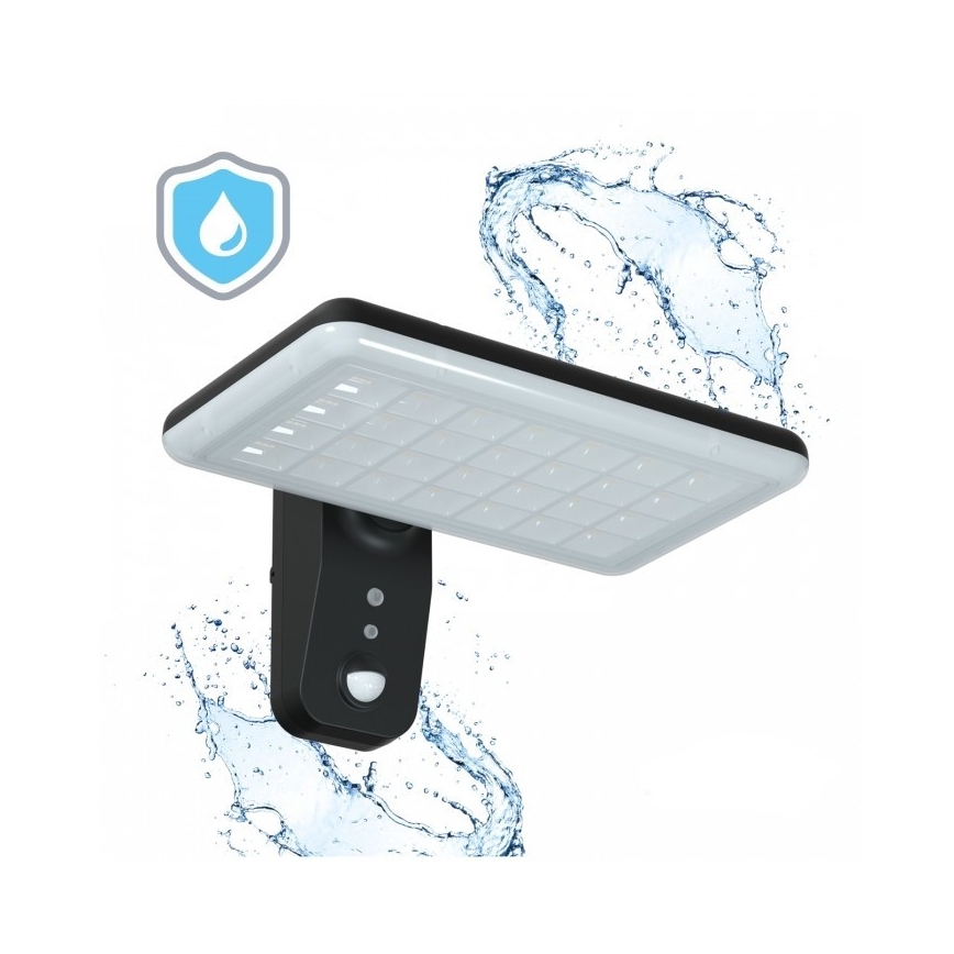 Applique murale solaire LED PHOENIX avec détecteur de mouvement LED/15W/3,2V 3000/4000K IP65 6000 mAh