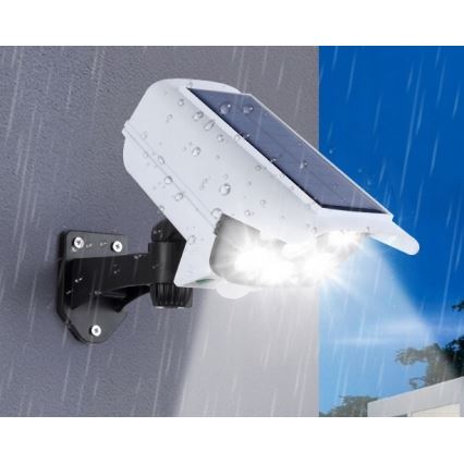 Caméra de sécurité factice avec détecteur KAMERA LED/1W/3,7V 1200 mAh IP44 + Télécommande