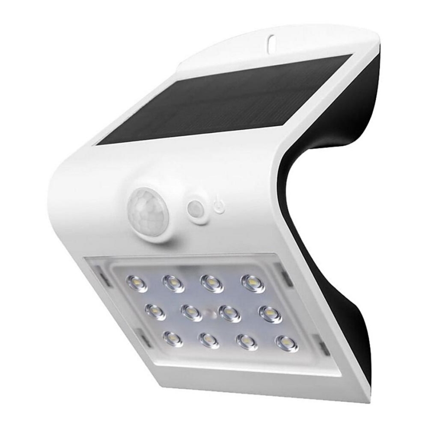 Applique murale solaire avec détecteur LED/1.5W/3,7V IP65 1200 mAh