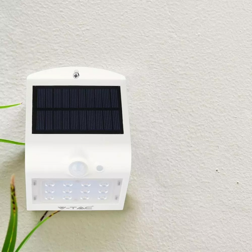 Applique murale solaire avec détecteur LED/1.5W/3,7V IP65 1200 mAh