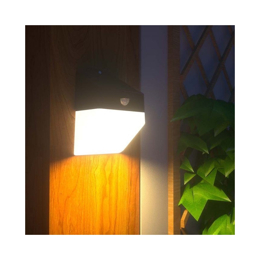 Applique murale solaire avec détecteur LED/2W/3,7V 4000K IP65 1200 mAh
