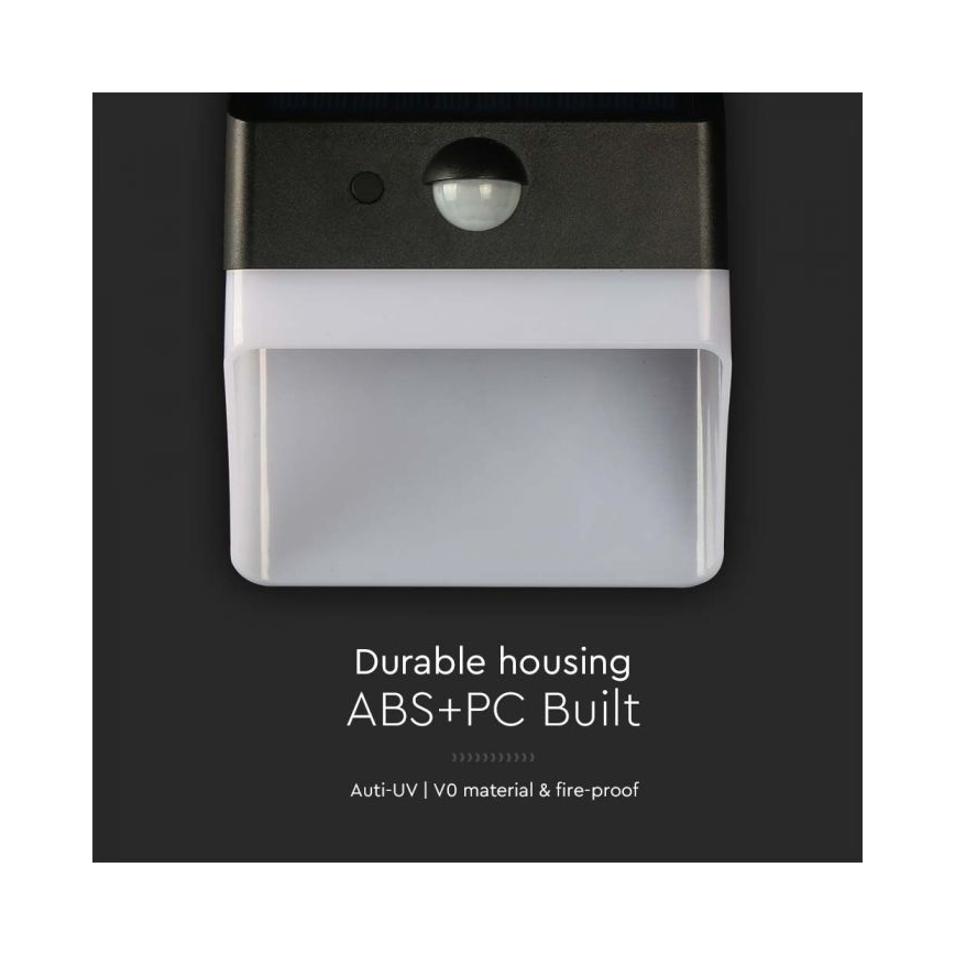 Applique murale solaire avec détecteur LED/2W/3,7V 4000K IP65 1200 mAh