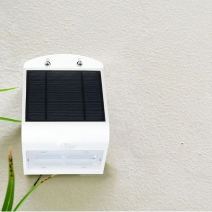 Applique murale solaire avec détecteur LED/3W/3,7V 3000/4000K IP65 2000 mAh blanc