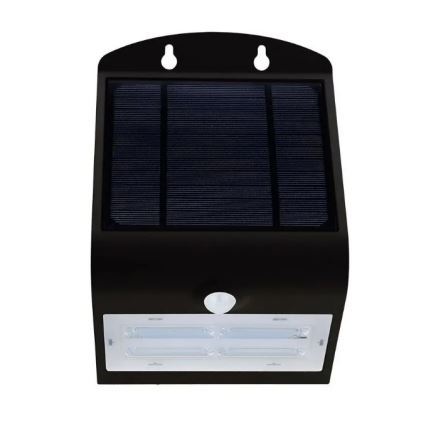 Applique murale solaire avec détecteur LED/3W/3,7V 3000/4000K IP65 noir