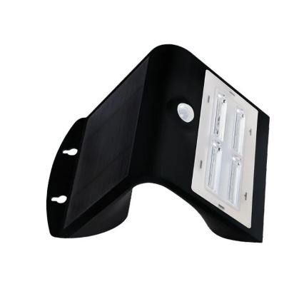 Applique murale solaire avec détecteur LED/3W/3,7V 3000/4000K IP65 noir
