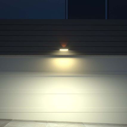 Applique murale solaire avec détecteur LED/3W/3,7V 3000K/4000K IP65 1200 mAh noir