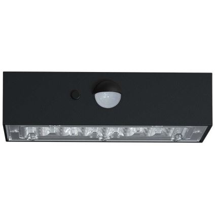 Applique murale solaire avec détecteur LED/3W/3,7V 3000K/4000K IP65 1200 mAh noir