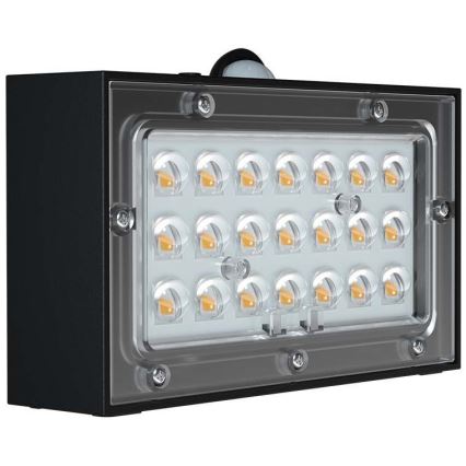 Applique murale solaire avec détecteur LED/3W/3,7V 3000K/4000K IP65 1200 mAh noir