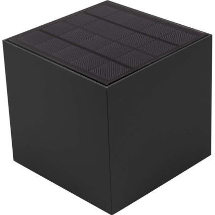 Applique murale solaire avec détecteur LED/3W/3,7V IP65 4000K 2600 mAh noir