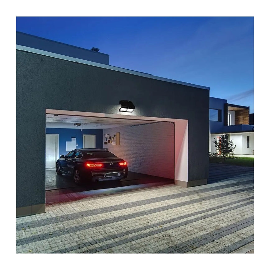 Applique murale solaire avec détecteur LED/7W/3,7V 4000K IP65 noir