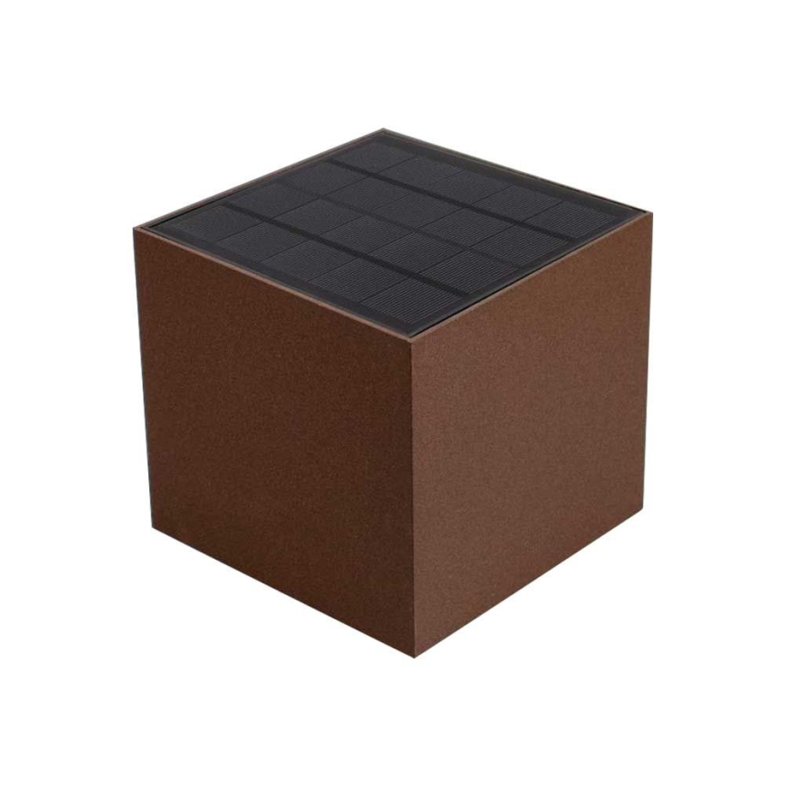 Applique murale solaire avec détecteur LED/9W/3,7V 3000/4000/5000K 2600 mAh IP65 marron