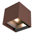 Applique murale solaire avec détecteur LED/9W/3,7V IP65 4000K marron