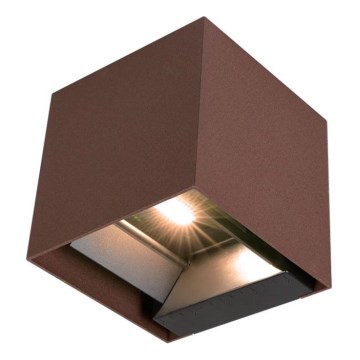 Applique murale solaire avec détecteur LED/9W/3,7V IP65 4000K marron