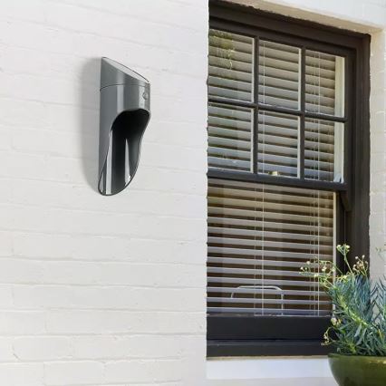 Applique murale solaire avec détecteur PALESA LED/1W/3,7V IP65 1800 mAh gris