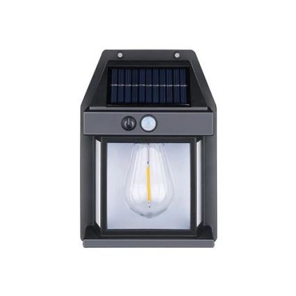Applique murale solaire extérieur avec détecteur LED/1W/230V 1200 mAh IP65