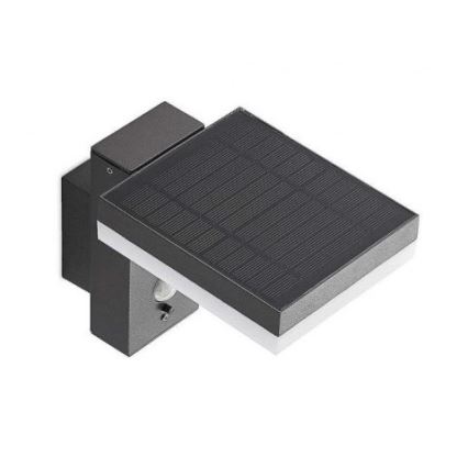 Applique murale solaire extérieure avec détecteur LED/5,5W/3,7V 3000K IP54