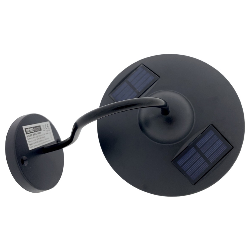 Applique murale solaire LED/0,5W/1,2V IP44 noir