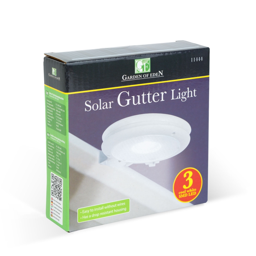 Applique murale solaire LED/1,2V 1000 mAh IP44 blanche