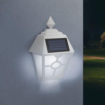 Applique murale solaire LED/1,2V 600mAh IP44 blanc