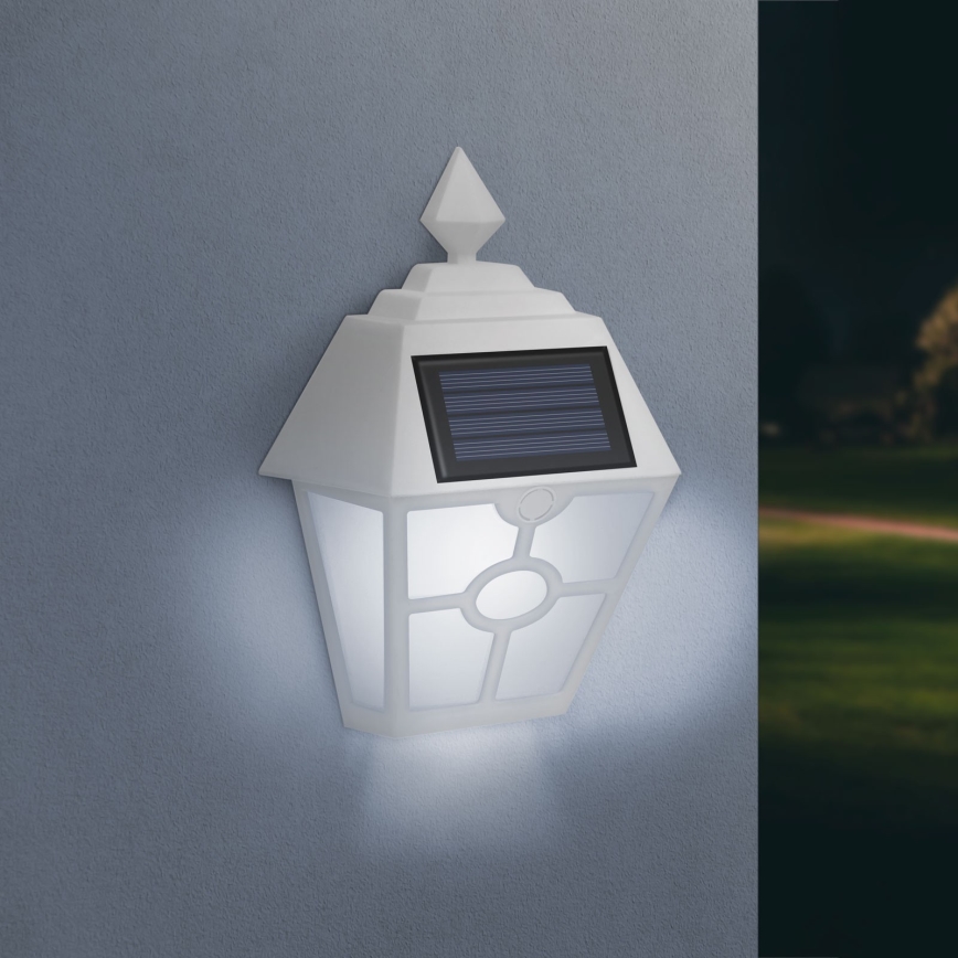 Applique murale solaire LED/1,2V 600mAh IP44 blanc