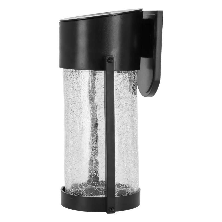 Applique murale solaire LED/3,7V 300 mAh IP44 noire