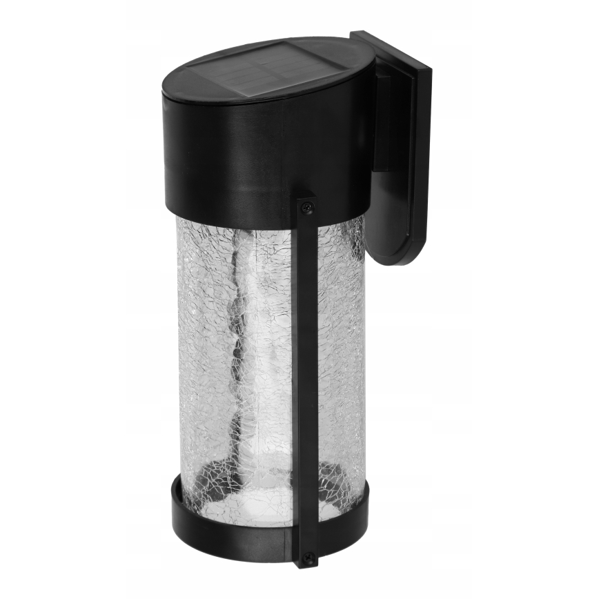Applique murale solaire LED/3,7V 300 mAh IP44 noire