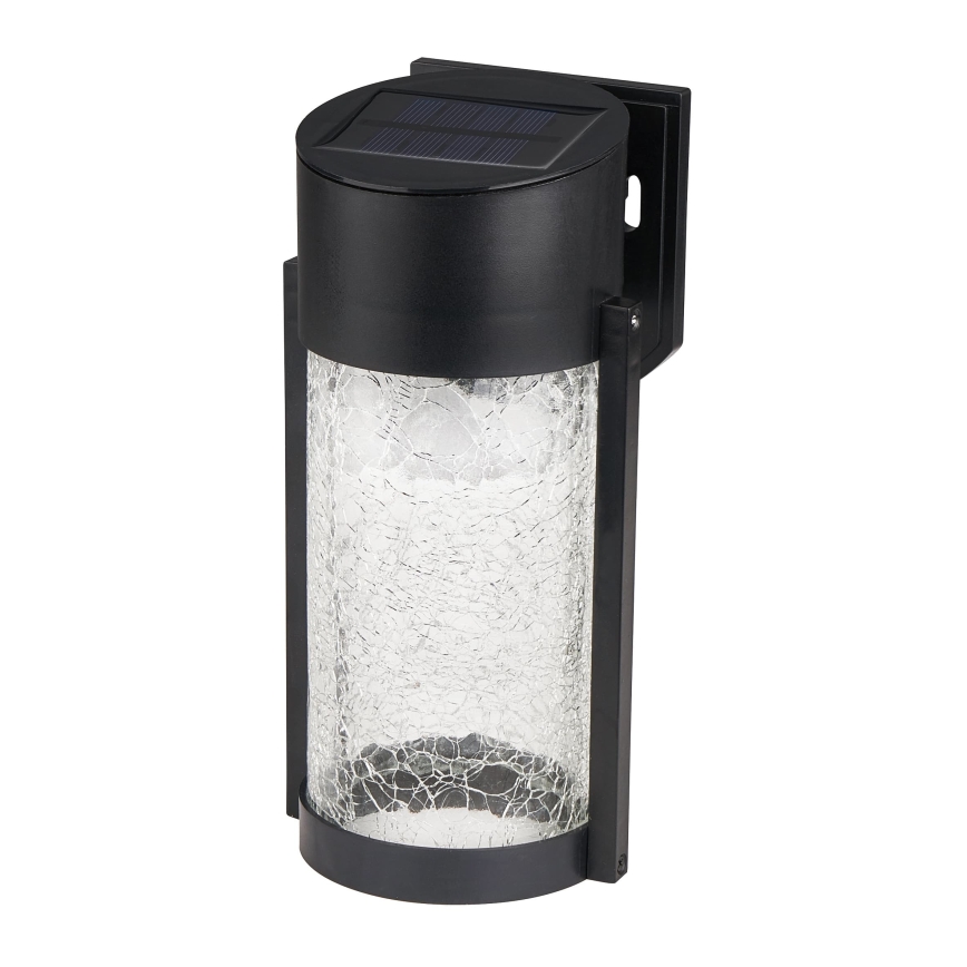 Applique murale solaire LED/3,7V 300 mAh IP44 noire