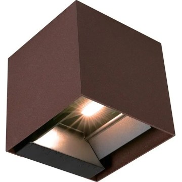 Applique murale solaire LED avec capteur LED/9W/3,7V 3000/4000/5000K IP65 2600 mAh marron