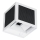 Applique murale solaire LED avec capteur LED/9W/3,7V 3000/4000/6000K IP65 2600 mAh blanc