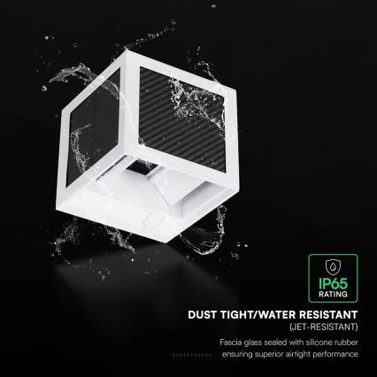 Applique murale solaire LED avec capteur LED/9W/3,7V 3000/4000/6000K IP65 2600 mAh blanc